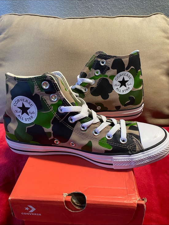 Converse Other - Converse High Top Sneakers - Green Camo